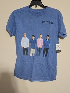 NWT Mens Weezer Blue Graphic Tee Short Sleeve Multiple Sizes Available
